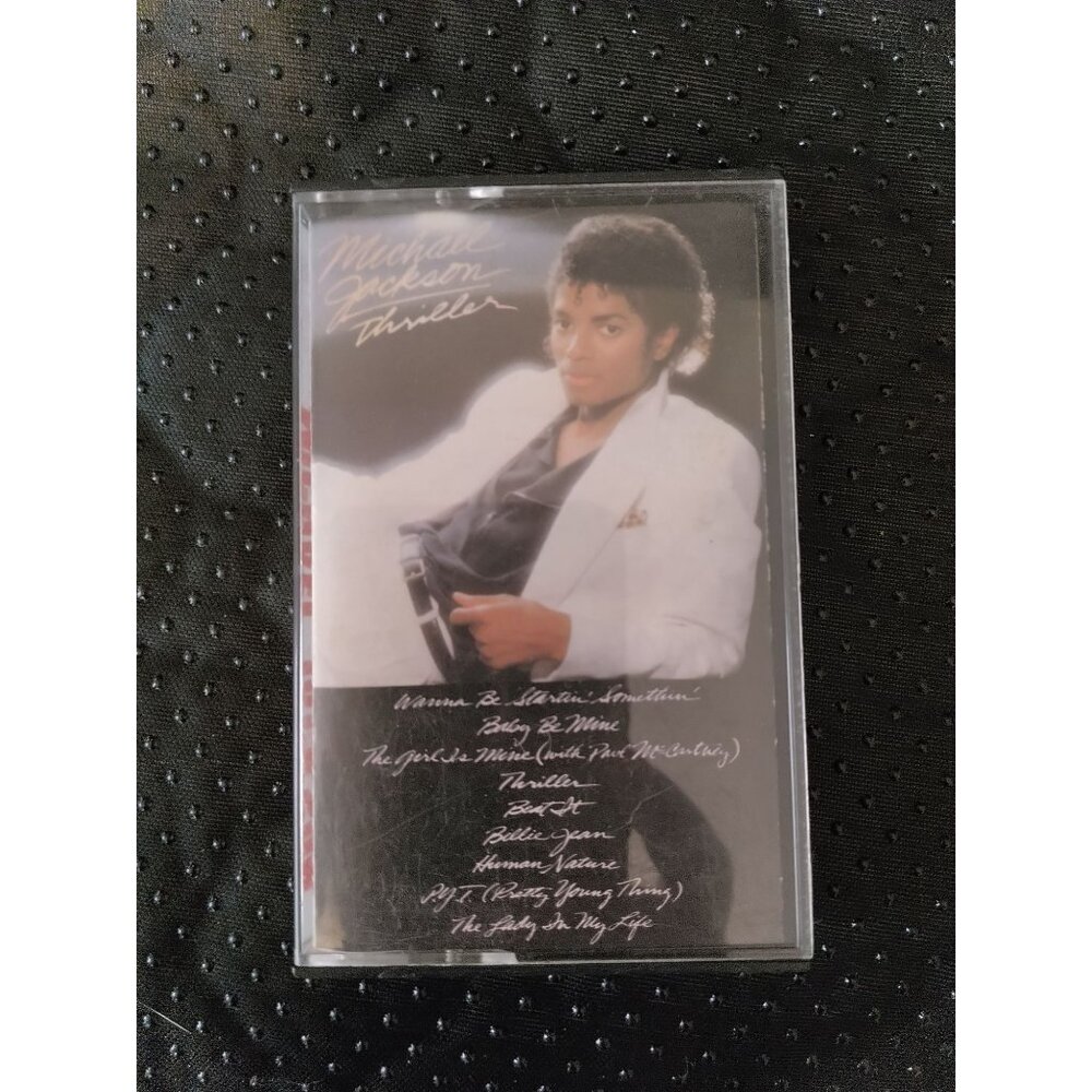 Michael Jackson Thriller Cassette Tape.